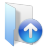 Folder Blue Up Icon